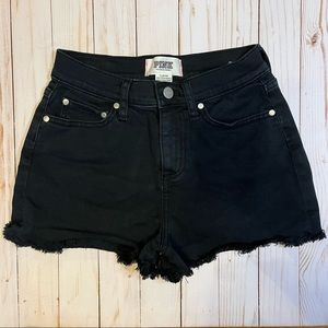 PINK Victoria Secret Black Denim shorts